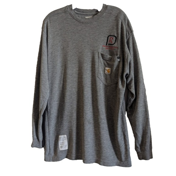 Carhartt Flame Resistant FR Force Long Sleeve Pocket T-Shirt ARC 2 297-31 Mens L - Picture 1 of 7